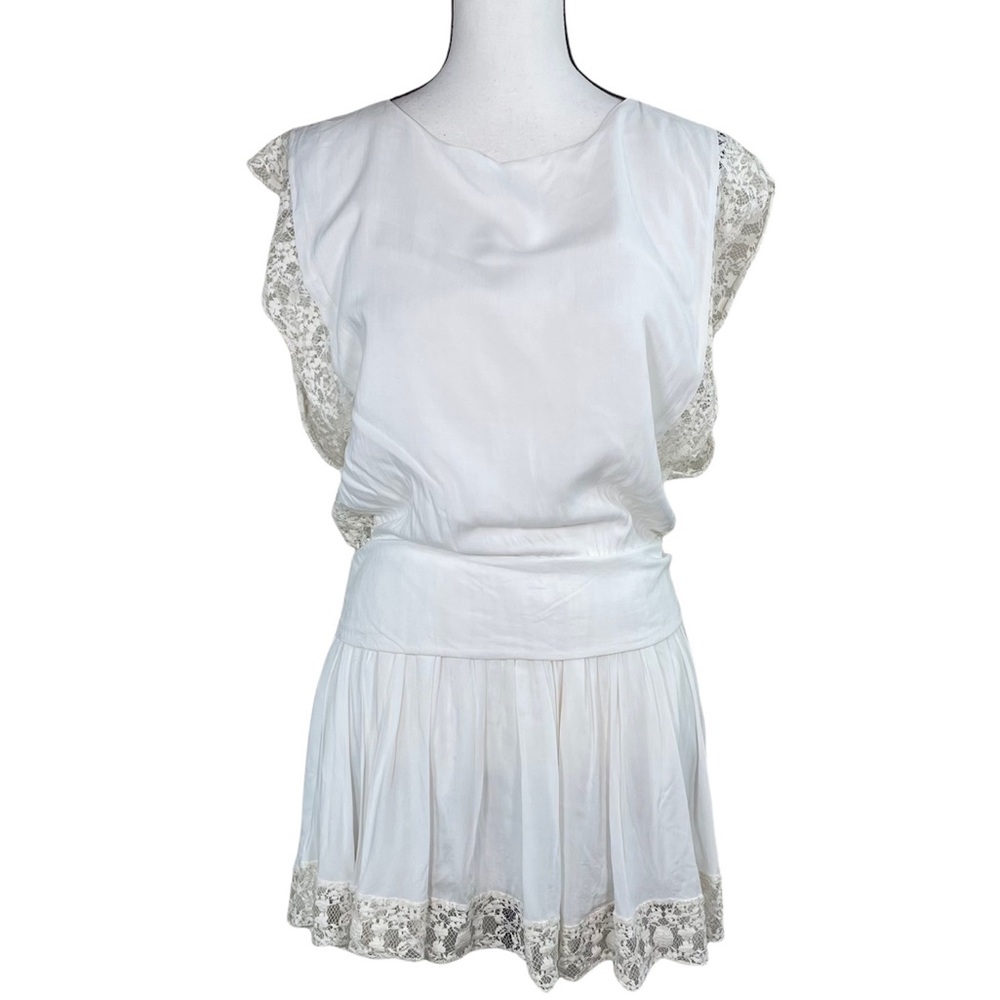 Boulee Saba Breezy Lace Trimmed Mini Dress - Picture 3 of 9